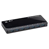 TP-Link UH720 7-Port USB 3.0 HUB + 2 Ladeports (2,4A) für Tablet und Smartphone, inklusive...