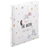 Hama Babyalbum 'To The Moon' (Baby-Fotoalbum mit 60 Seiten für Mädchen und Jungen, Kinder-Fotobuch...