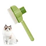 Katzenbürste Gegen Haaren | Ergonomischer Griff Klick Reinigungskamm,Haarbürste Für Katzen - Für...