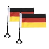 2 Stück Deutschland Flagge Für Auto Autofahn Autofahnen A dler Autoflagge Deutschland Auto...