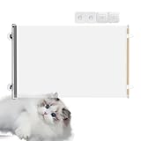 Hundetor für Treppen – einziehbarer Sicherheitszaun für kleine Hunde – transparente Barriere...