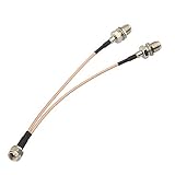 Superbat F Typ Splitter Kabel F-Stecker auf F-Dual-Buchse Koax Splitter Kabel V Typ F Typ TV...