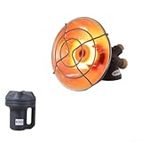 Gasheizung tragbar mit elektrischer Zündung und klappbarem Sockel, Sicherheitsdichtungsring am...