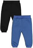 TupTam Baby Jungen Hosen Winter Thermo Babyhose Warm Sweathose 2er Pack, Farbe: Jeansblau/Schwarz,...