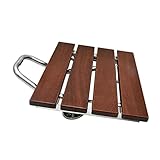 Massivholz Duschklappsitz Badewanne Duschwand Stuhl Badezimmerhocker Haushalt Wandmontierter...