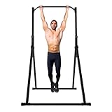 Power Tower Dip Station, Höhenverstellbar Pullup Bar Stand, Zusammenklappbare Klimmzugstange...
