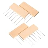 Angoily 4 Stück Wasser Marmorierwerkzeug mit Holzgriff Strukturkamm 10cm Malzubehör für Fluid Art...