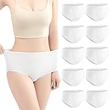 Damen Einweg Unterhosen Baumwolle Schwangere Höschen Frauen Hohe Taille Einmalslips für Reise...