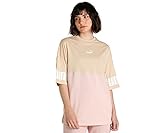 PUMA Damen Power Colorblock Tee Tshirt, Light Sand, M