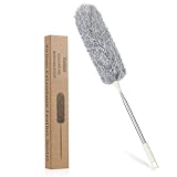 Vicloon Staubwedel Teleskop, Staubwischer Mikrofaser Bis 243cm Länge, mit Edelstahl Teleskop...