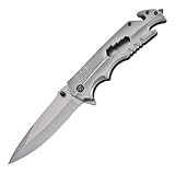 Joa 2x klein klappmesser multi camping taschenmesser metall tanto edc stahl messer faltbar klein...