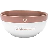 GRUSS & CO Schale mit Motiv 'Mensch' | Schale aus Steinzeug, farbig glasiert, mit Garvur und Spruch,...