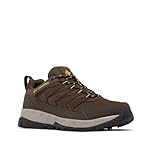 Columbia Strata Trail Low wasserdichter Wanderschuh für Herren, Cordovan/Goldgelb, 42.5 EU