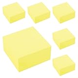 D.RECT Haftnotizen Gelb – 6x Sticky Notes Würfel à 400 Blatt – 76 x 76 mm – 2400...