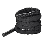 POWRX Battle Rope für Kraft und Ausdauertraining - 3-Kern Gedrehtes Design Sportseil -...