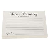 LIFKOME 50 Stück Share A Memory Papierkarten mit Umschlägen Kleine Gedenk und Erinnerungs Karten...