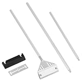 QWORK® 75 cm/29.5' Edelstahl Algenschaber Aquarium Scheibenreiniger mit 10 Klingen, Aquarium...