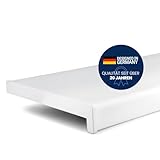TJ Fensterbank Innen I 30 x 100 cm I weiß I hochwertige PVC Fensterbank mit Seitenabschluss I...