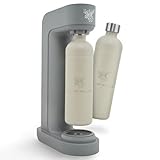 Luckymoose Infinity Wassersprudler mit 2x 1,25L Edelstahlflaschen - Spart bis zu 25% CO2 dank...