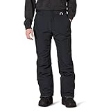 Amazon Essentials Herren Wasserfeste, Isolierte Snowboard- Und Ski-Schneehose, Schwarz, L