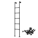 Wandmontierte Metalltreppe für Etagenbetten in Wohnmobilen - Verstellbarer 100-300 cm Langer Zugang...