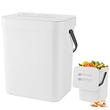 Zyluniy Komposteimer Küche 3L, Biomülleimer Küche Klein, Hängend Biomülleimer, Kleiner...