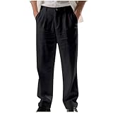 Jogginghose Herren leichte Baggy Sweatpants Breite Baumwolle Sporthose Lang Trainingshose Elastische...