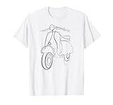 Teeladen - Retro Roller T-Shirt, Unisex, Kurzarm, Blau, S