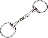 Equinate Olivenkopfgebiss Edelstahl 16mm doppelt gebrochen 12,5cm - Anatomisch geformtes...