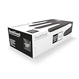 TouchGuard Black Einweg-Nitrilhandschuhe, Puderfrei und Latexfrei, Karton mit 100 Stück, Größe S
