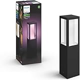 Philips Hue White and Color Ambiance LED Sockelleuchte Impress, für den Aussenbereich, dimmbar, bis...