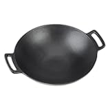 LANDMANN Grillwok | Hochwertiger Wok aus emailliertem Gusseisen (Ø 36 cm) | Optimale...