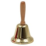 Nikolausglocke - Weihnachtmannkostüm Accessoire Weihnachtsglocke Gold Glocke...