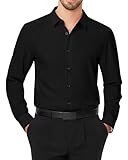 J.VER Herren Hemd Langarm Freizeithemd Regular Fit Businesshemd Modische Büro Oberhemd...