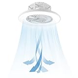 NAIZY 90W Deckenventilator mit Beleuchtung LED Ventilatorlampen mit Fernbedienung Dimmbar...