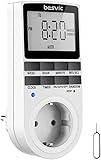 Digitale Zeitschaltuhr Steckdose, Besvic 3680W Timer Steckdose mit 10 täglichen konfigurierbaren...