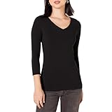 Amazon Essentials Damen T-Shirt Mit V-Ausschnitt Und 3/4-Ärmeln, Klassischer Schnitt (Erhältlich...