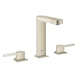 GROHE 20302EN3 Plus 20,3 cm breiter Zwei-Griff-Badezimmer-Wasserhahn, L-Größe, gebürstetes...