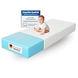 Arensberger Kindermatratze Babymatratze Nora | 60x120cm Höhe 12cm | Bezug waschbar & abnehmbar |...