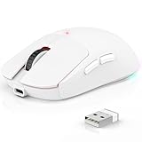 Azmall 3-Modus Kabellose Gaming Maus (BT5.3/2.4GHz/USB-C) – 8000 DPI, 7 Programmierbare Tasten,...