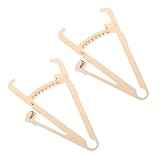 UTHCLO 2 Stück Körperfettmesszange Beige Maßstab Kompakt Reißfest Präzise Hautfalten messgerät...