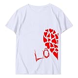 Damen T-Shirt mit Rundhalsausschnitt und Aufdruck „St. Patricks Day“ Paar Hals 100 gründe Warum...