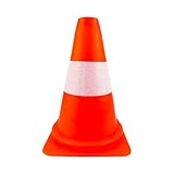 Doktorvolt Pylonen Hütchen Warnkegel Leitkegel - 30 cm - Verkehrsleitkegel Weiches Fluoreszierendes...