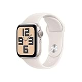 Apple Watch SE (2. Generation) GPS 40 mm Smartwatch mit Aluminiumgehäuse in Polarstern und...