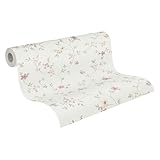 A.S. Création Maison Charme Vliestapete mit floralem Muster Blümchen 0,53 x 10,05 m – Creme,...