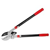 WALTER Teleskop Getriebe-Astschere - Amboss-Schere, Gartenschere, teleskopierbar 63-92 cm, Schneidet...