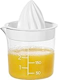 GastroMax Zitruspresse - Einfaches Entsaften von Limetten, Zitronen und Orangen - ml-Markierungen -...