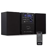 Auna Stereoanlage, Kompaktanlage mit CD-Player, Bluetooth & FM/DAB/DAB+ Radio, Stereoanlage mit 2...