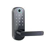 NOTEDI Bluetooth 5.0 Fingerabdrucksperre.Touchscreen-Code Smart Lock.Anti-Peek-Code, Verstellbarer...
