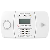 FERGUSON FACO1 Kohlenmonoxidmelder – Zertifizierter CO-Warnmelder EN50291, LCD-Display, 85dB...